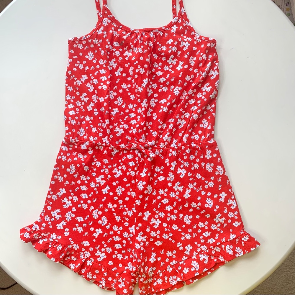 H&M | Red Floral Print Jumpsuit (Girls)